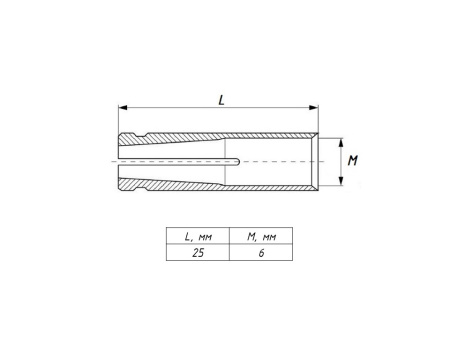 Анкер латунный забивной М6 EKF