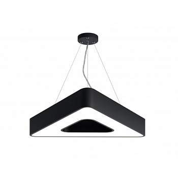 Светильник Треугольник полый интерьерный 220v 36 Вт 600х60мм с подвесами 1м. 6500К 