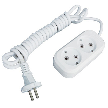 Удлинитель "Эксперт" 2 гнезда 5 метров 10А/2,2кВт без заземления ПВС 2х0,75 PROxima EKF