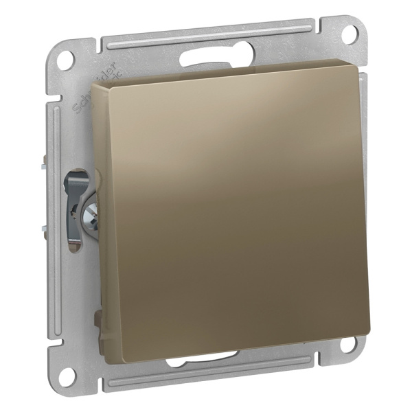 ATLASDESIGN 1-клавишный ПЕРЕКЛЮЧАТЕЛЬ, сх.6, 10АХ, механизм, ШАМПАНЬ (уп.10шт) Schneider Electric