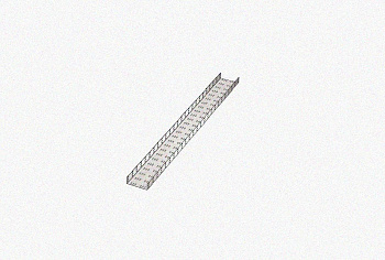 Лоток замковый перфорированный ЛМЗ 100х100х3000 УТ1,5, оцинкованный лист, S0,7