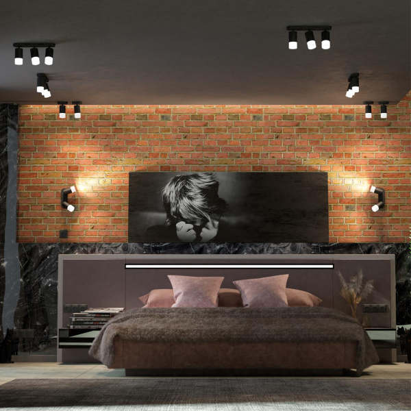 Св-к накл.IP20 GU10 9W 235V FLAX черный B NOVOTECH