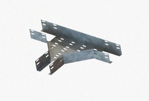 Лоток тройниковый перфорированный ОТ 250х100 УТ1,5, оцинкованный лист, S1,5