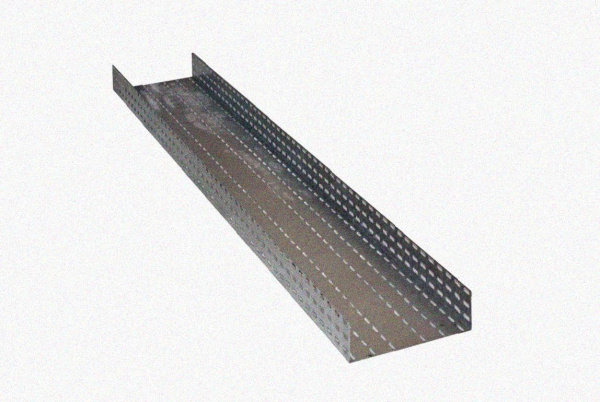 Лоток перфорированный ЛМ 300х25х2000 УТ1,5, оцинкованный лист, S1,0