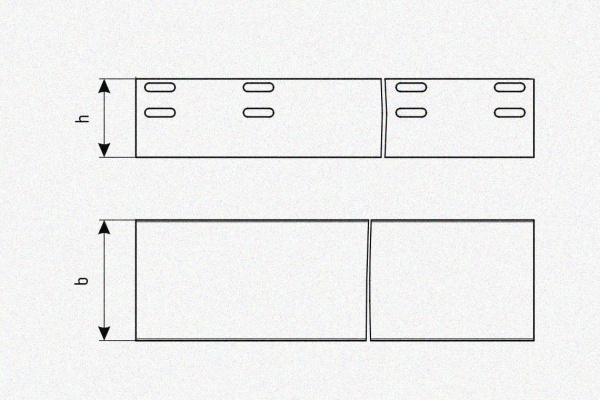 Лоток глухой ЛМГ 75х50х2000 УХЛ1, оцинкованный лист S1,0