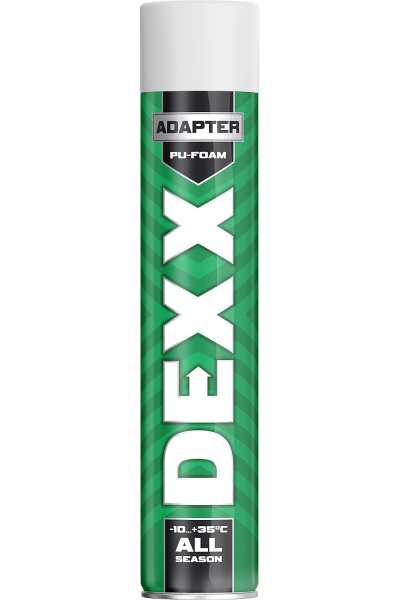 ADAPTER пена монтажная, адаптерная, всесезонная, 750мл, DEXX ADAPTER пена монтажная, адаптерная, всесезонная, 750мл, DEXX