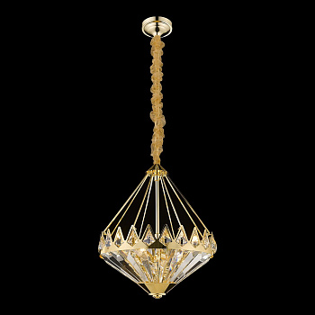 Люстра подвесная Золото/Прозрачный E14 8*40Вт WE146.08.303 WERTMARK