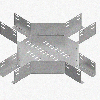 Лоток крестообразный перфорированный КМ 400х65 УХЛ1, оцинкованный лист S1,5