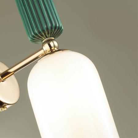 Бра E14 1*40W CANDY золото/разноцветн./керамика/стекло ODEON LIGHT