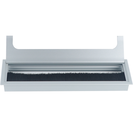 Donel Кабельный громмет (лючок) в стол, 280*80мм, цвет: серебро