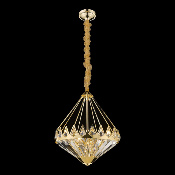 Люстра подвесная Золото/Прозрачный E14 8*40Вт WE146.08.303 WERTMARK