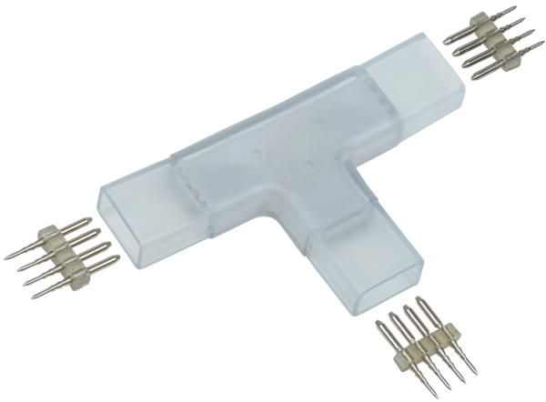 Коннектор Т-образный 5шт RGB 14мм (разъем-разъем-разъем) IEK