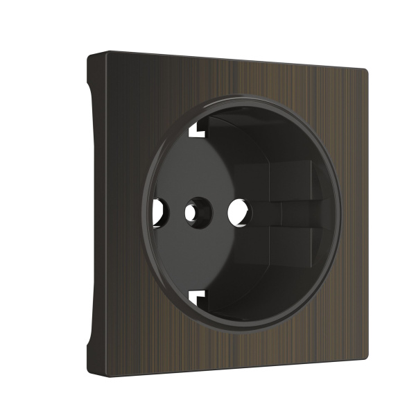 Накладки на встраиваемые механизмы для розетки СУ 1-м . бронзовый IP20 Werkel