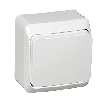 ЭТЮД Выключатель 1клавишный ОП 250В 10А белый IP20 (уп.25шт) Schneider Electric