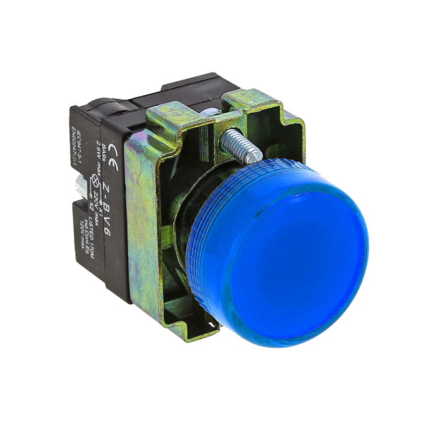 Лампа сигнальная BV66 синяя 24В PROxima EKF