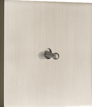 Donel N96 выключателя звонкового типа на 1 тумблер, Каплевидный, 10AX 250V, Никель, серия DT