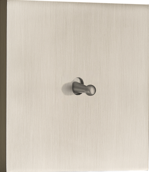 Donel N96 выключателя звонкового типа на 1 тумблер, Каплевидный, 10AX 250V, Никель, серия DT