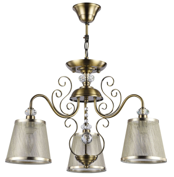 Потолочный светильник 3*E14 40Вт Бронза Антик IP20 Driana FR2405-PL-03-BZ Freya