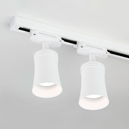 Трековый светильник для однофазного шинопровода 1*GU10 белый IP20 Vetro (a043141) Elektrostandard