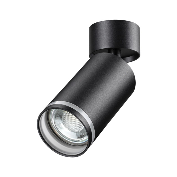 Св-к накл.IP20 GU10 9W 220V ULAR черный NOVOTECH