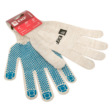 Перчатки рабочие ТОЧКА II с ПВХ-покрытием (10 класс, 10 разм) Expert EKF