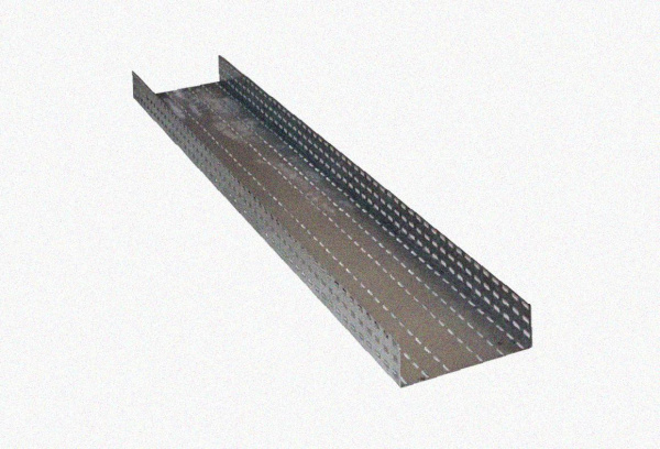 Лоток перфорированный ЛМ 400х50х3000 УТ1,5, оцинкованный лист + окрашенная, S1,2