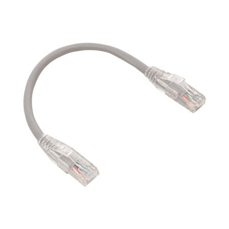 Патч-корд TERACOM PRO Cat,5E неэкранированный UTP оболочка PVC серый (5,0м) EKF