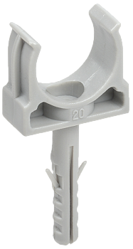 Держатель с защёлкой и дюбелем CT20 (без винта) IEK