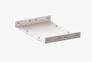 Соединитель лотковый замковый СЛЗ-400х80х1,5 УТ1,5, оцинкованный лист, S1,5