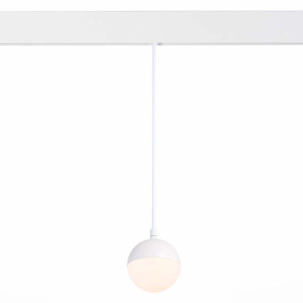 Магнитный трековый светильник подвесной Белый LED 1*7Вт 3000К 520Lm Ra>80 120° IP20 D90xH90 48В ST358.533.07 ST LUCE