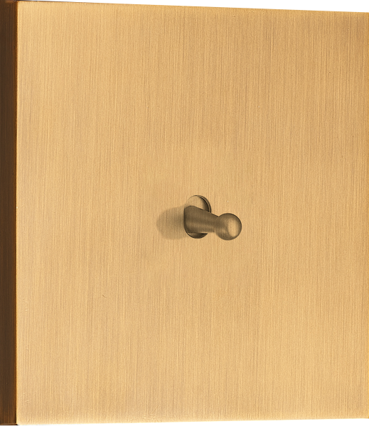 Donel N96 выключателя звонкового типа на 1 тумблер, Каплевидный, 10AX 250V, Латунь, серия DT