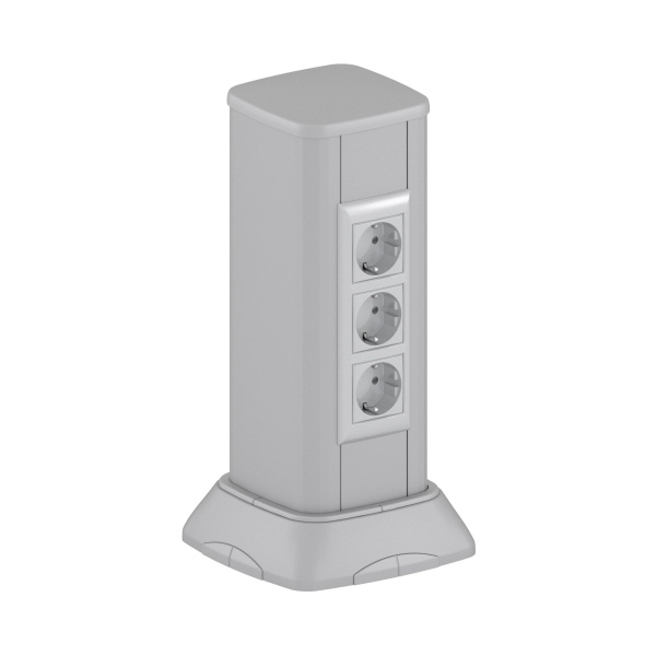 Миниколонна алюминиевая 0,35 м, цвет темно-серебристый металлик DKC