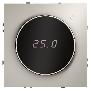 Терморегулятор электронный Voltum S70 с индикацией и датчиком, для теплого пола, (кашемир)