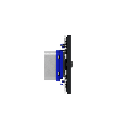 Розетка телевизионная встраиваемая Voltum S70 оконечная TV+SAT, (графит)