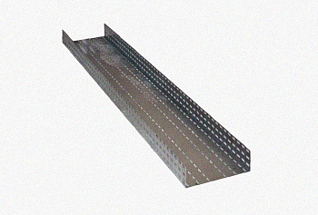 Лоток перфорированный ЛМ 400х80х3000 УХЛ1, оцинкованный лист, S1,0
