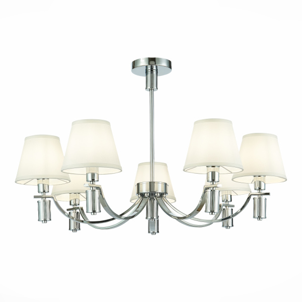 Люстра подвесная Хром/Белый E14 7*40Вт SLE111303-07 EVOLUCE