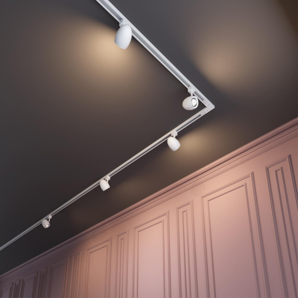 Св-к трековый однофазный IP20 GU10 50W 230V VETERUM белый NOVOTECH