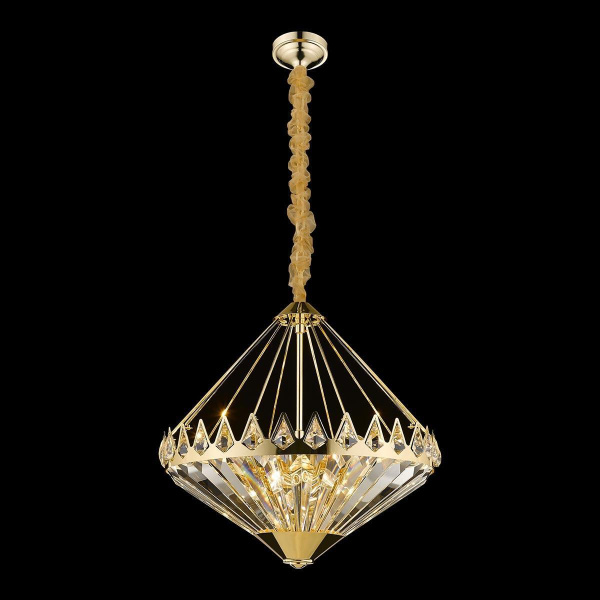 Люстра подвесная Золото/Прозрачный E14 12*40Вт WE146.12.303 WERTMARK