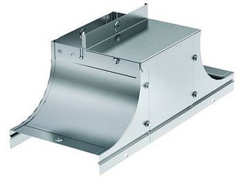 Крышка-ответвитель TSS осн.200 Н100 в комплекте с крепежными элементами и соединительными пластинами, горячеоцинкованная DKC