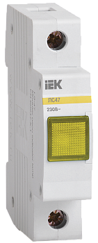 Лампа сигнальная ЛС-47 неон желтая IEK