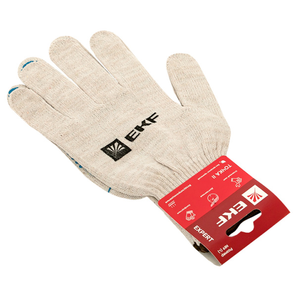 Перчатки рабочие ТОЧКА II с ПВХ-покрытием (10 класс, 10 разм) Expert EKF