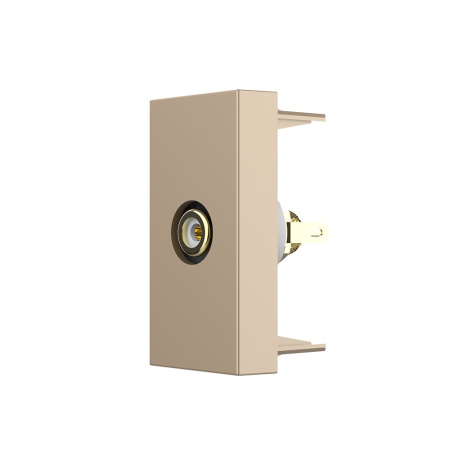 Розетка мультимедийная VIDEO RCA золотая (механизм) Livolo