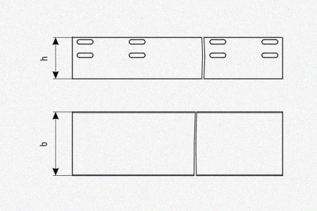 Лоток глухой ЛМГ 400х100х3000 УХЛ1, оцинкованный лист, S1,0