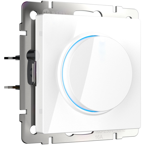 Диммер с подсветкой (белый) СУ IP20 Werkel