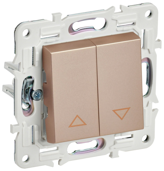 SKANDY Выключатель жалюзи 10А SK-V12Sa песочный IEK