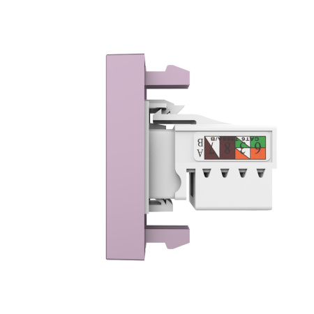 Розетка интернет RJ-45 кат. 6, цвет розовый (механизм) Livolo