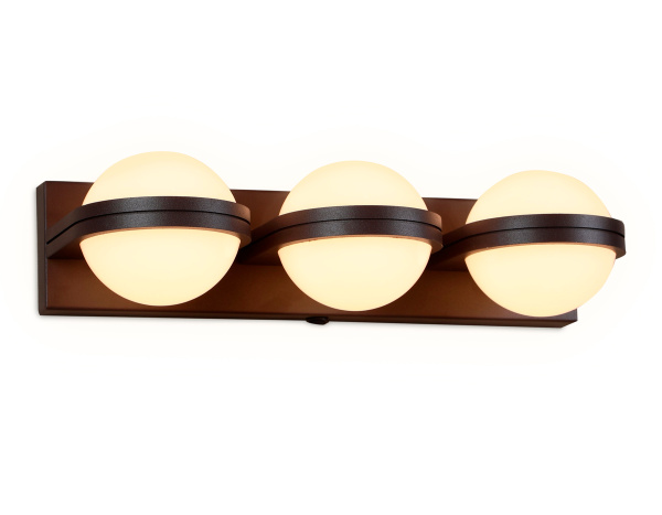 Настенный светодиодный светильник с выключателем FW560/3 SCF кофе песок LED 3000K 15W 370*80*138 Ambrella Light