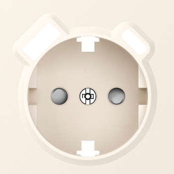 Donel A07 матовый кремовый накладка для розетки Schuko с зарядным устройством USB A+C, со шторками 16A 250 В~,серия DB
