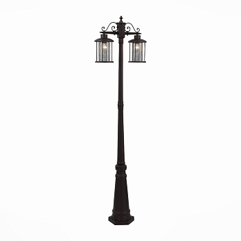 Светильник уличный наземный Темный кофе/Прозрачный, Темный кофе E27 2*100Вт SL080.425.02 ST LUCE