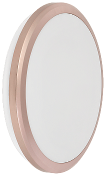 Светильник светодиодный ДПБ 3201 12Вт IP54 4000K круг розовое золото IEK